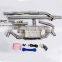 super racing tailpipe 304 steel exhaust for Mercedes benz CLA class exhaust mufflers cat back with quad double tip