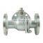 DKV Stainless Steel Manuel High Platform Flange Three Way Ball Valve
