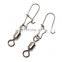 500PCS Stainless Steel Fishing Connector Pin Bearing Rolling Swivel Snap  fishing split ring other fishing products
