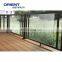 Hot sale square pipe glass balcony railing designs
