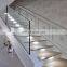Stairs in wood with led light under each step led stair light