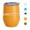 Popular 12 oz double wall stainless steel insulated custom logo egg shape tumbler
