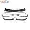 Front bumper splitter lip air canards for Mercedes CLA class W117 2017-2018 8 pcs/set ABS front splitter
