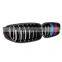 M color carbon fiber style double slat line grill for BMW 3 series GT F34 high quality kindly grill for BMW GT F34 2012-2019