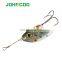 JOHNCOO Spinner Baits 5g 9.5g 13.8g Spinner Bait Metal Spoon Hard Baits Spoon Lures With Treble Hooks
