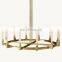 Long chandeliers pendant lights brass retro modern for home dining simig CANNELE LINEAR CHANDELIER