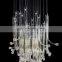 Modern Art Glass Decorative LED Chandelier Large Staircase Light Fixture for Villa Hotel Dining for Elegant Lighting