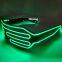 Party Decoration Bar Gift USB Charging Light up Party Glow Glasses Wholesale Flashing LED Sunglasses