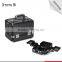 Guangzhou factory hard aluminum rolling make up case cosmetic trolley case for Artist