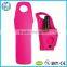 hot pink neoprene bottle tote for promotion party picnic