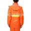 Orange Luminous Suit Thick Waterproof Safety Riding Raincoat