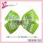 Chinese hair clip accessories hair bows made of hair,green hair accessories