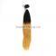 Hot sell Straight wave two colors gradient hair weaving brazilian ombre hair weaving colored two tone hair weave