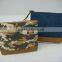 Fashion simple canvas denim cosmetic pouch