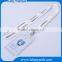 Custom clear waterproof soft plastic name punch vertical badge id card holder
