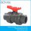 BOYAN pvc trunnion double union ball valve