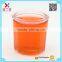 hot sale polygon clear glass milk /yogurt / bottle /jar 100ml