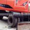 south korea made used doosan DH150 wheel excavator in china