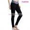 Wholesale Stylish Women Print Black Slimming Yoga Pants