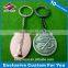 Antique bronze plated 3D metal Pakistan eagle keychain for sale
