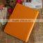 yellow thermo pu a5 leather organizer