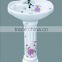 modern decorative bathroom pedestal sink Z008-2