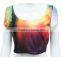 Latest Girls Tops Short Sleeve Custom Crop Top