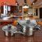 Multi-functional stainless steel cooking pot saucepan milk pot with steamer for food and 3 layer capsuled bottom