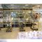 Stylish Boutique Display Shelf, lighting fixture, glass display