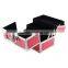 Cosmetic train case, factory direct sale cosmetic case and makeup box aluminium box, silver makeup case JH02