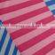 blue white diagonal lines stripe polyester milk fiber julian Spandex printed lycra Fabric