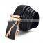 Men Genuine Leather Black Automatic Buckle Belt