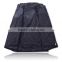 Wholesale price double layers PVC polyester dark blue hi-vis reflective tape printed logo hooded rainsuit with jacket and pants