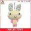 custom rabbit plush keychain eco-friendly material animal keychain lovely soft bunny keychain