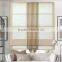 Custom linen and cotton pleated shade roman blind/curtains