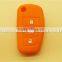 Factory price silicone car key cover for 3 button remote skin colorful car key protective case silicone cover