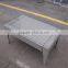 CLEAR ALUMINIUM WICKER GARDEN CHAIRS AND TABLES