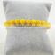 Fine quality bright yellow color simple originality stone bracelet