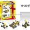 DIY Self-assembling metal helicopter magical model toys