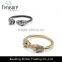 Chinese punk style gold plating alloy cuff bangle bracelet jewelry for unisex wholesale