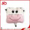 china customized embroidery animal head, super soft baby blanket