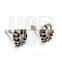 Vintage Gothic Style Casting Silver Stud Earrings Punk Stainless Steel Mens Earrings