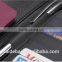 High quality promotion pu/genuine passport holder with clear inner pocket for credit card and delicate pen