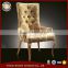 luxury italian style simple design metal antique dining chair