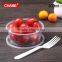 2016 china high quality cheap disposable plastic fast food box round shape no compartment