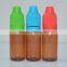hot selling amber plastic bottle with long thin tip  China