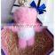 Wholesale handmade mink fur gift cute rabbit keyrings bag charming
