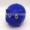 plastic blue piggy bank money box for kids