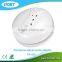 White kitchen ware smoke alarm with test button for fire EN14604