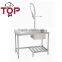 stainless steel dish wash worktable